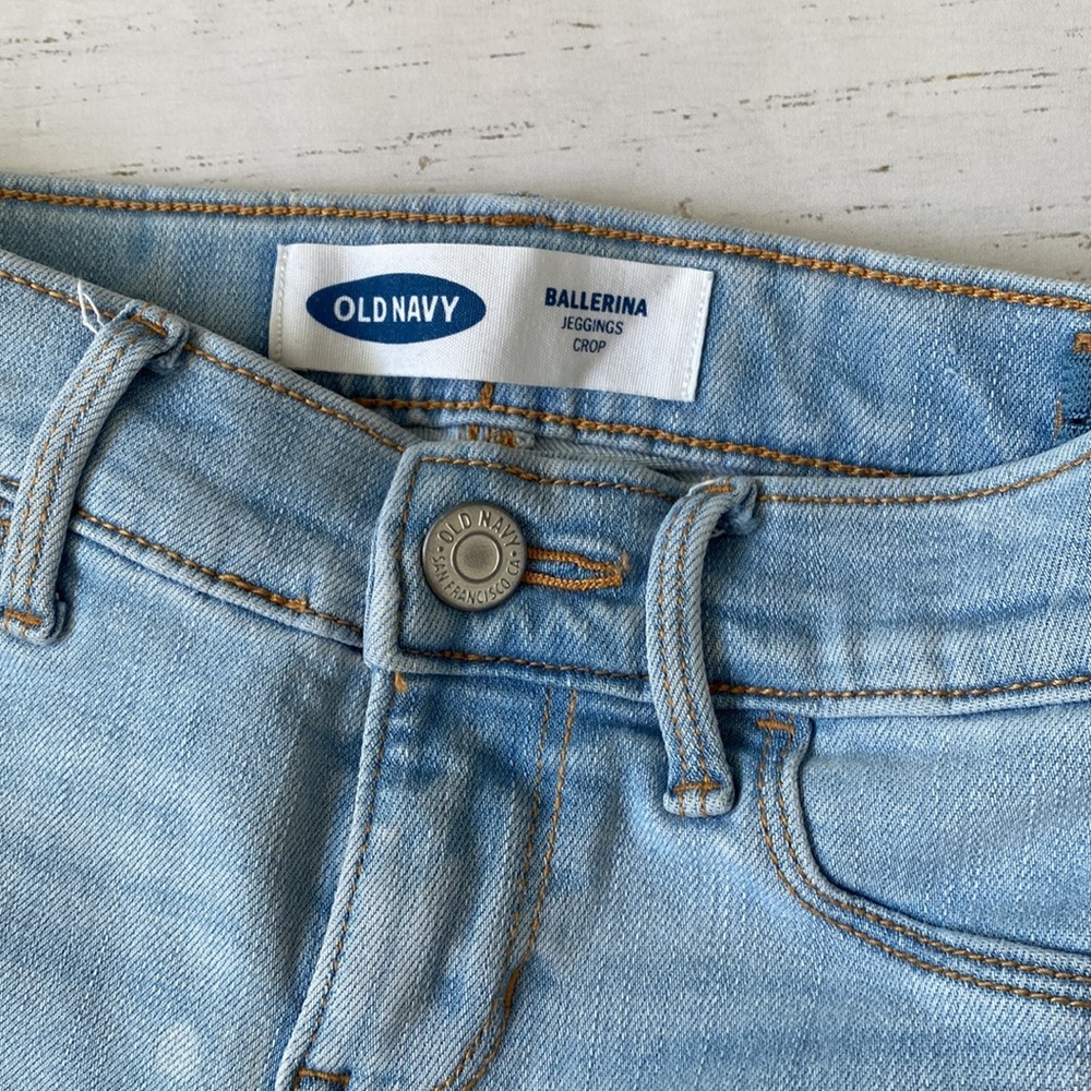 Two Pairs Old Navy Girls Jeggings - Picture 6 of 8